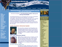 Tablet Screenshot of everestspeakersbureau.com